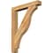 Ekena Millwork Funston Block Rough Sawn Bracket w/ Offset Brace, Western Red Cedar, 6"W x 36"D x 48"H BKT0604X36X48FST05RWR - alternate 1